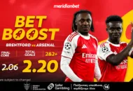 Meridianbet: Μπρέντφορντ-Άρσεναλ | Με φόρα οι «κανονιέρηδες» – Αν ψάχνεις το σωστό μέρος για στοίχημα, εδώ είσαι!
