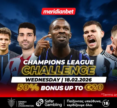 Meridianbet: Champions League Challenge σε μία μοναδική στοιχηματική εμπειρία!