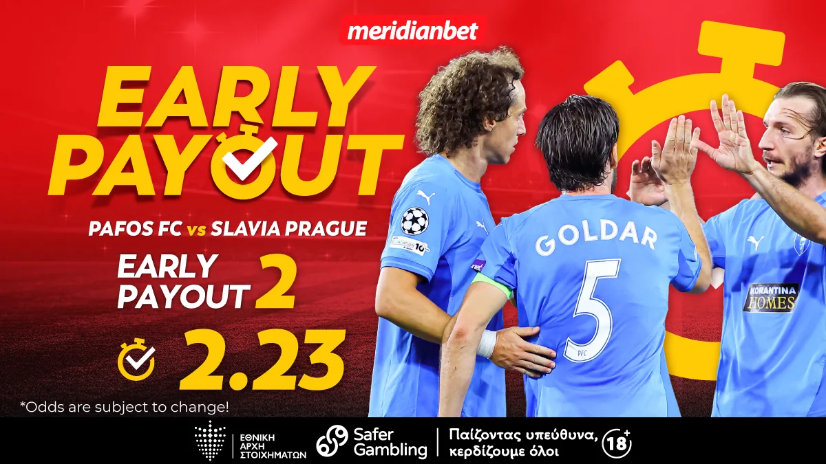 Meridianbet: Πάφος-Σλάβια Πράγας | Φοράει το καλό της κοστούμι στην Ευρώπη! – Μοναδικά μπόνους, μοναδικές ευκαιρίες!