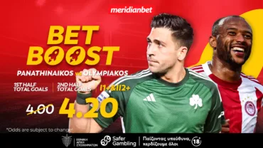 Παναθηναϊκός-Ολυμπιακός: «Αιώνια» μάχη με ελκυστικό bet boost στο 4.20!