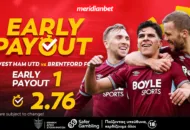 Meridianbet: Γουέστ Χαμ-Μπρέντφορντ | Με τη δύναμη της έδρας για την πρόκριση! – Στοιχημάτισε στις καλύτερες αποδόσεις της αγοράς