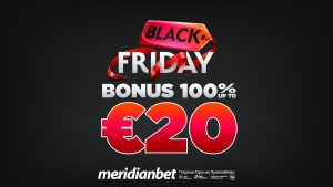 Meridianbet: Τελευταία μέρα Black Friday Bonus!