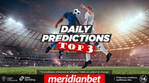 Meridianbet: DAILY TOP 3 PREDICTIONS: Ιταλική τριάδα με 7.80 απόδοση!