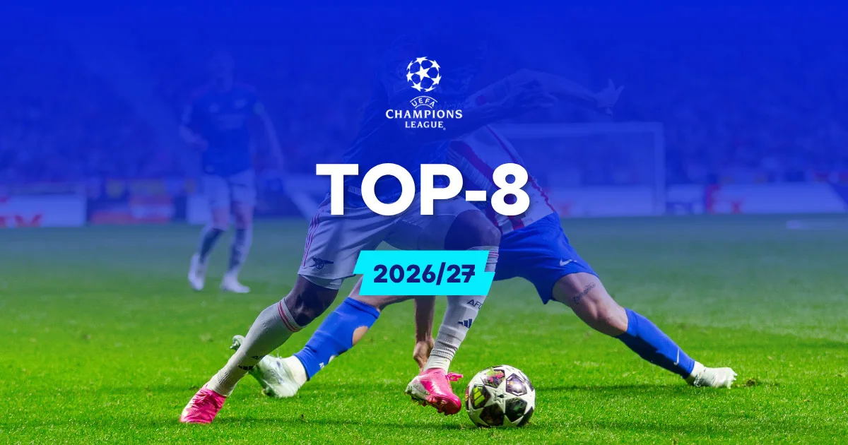 Top-8 Champions League 2026/27: Φαβορί και αποδόσεις για το Top-8 της League Phase!